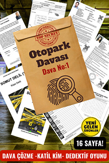 GameBulance Pack of 2 Murder Solving Detective Game - Case Solving Game - Parking Lot and Market Case