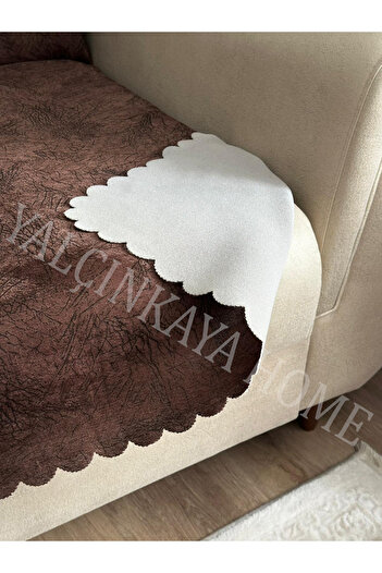 YALÇINKAYA HOME Damar Desenli Süngerli Kaymaz Taban Koltuk - Çekyat Örtüsü 170x205cm