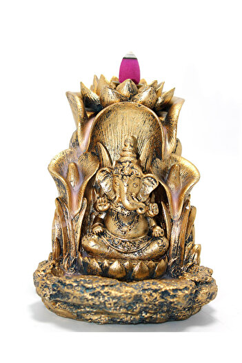 Larimar Polyester Ganesha Backflow Incense Burner