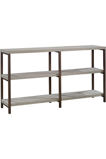 Sauder Manhattan Gate Open Shelving Rectangular Console Table