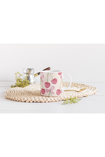 EYBaskı Tasarım Mixed Color Modern Patterned Porcelain Mug – Summer Atmosphere Design