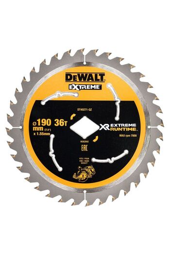 Dewalt - EXTREME circular saw blade, for fine cutting 190x1.55mm, 36 teeth [DT40271-QZ]