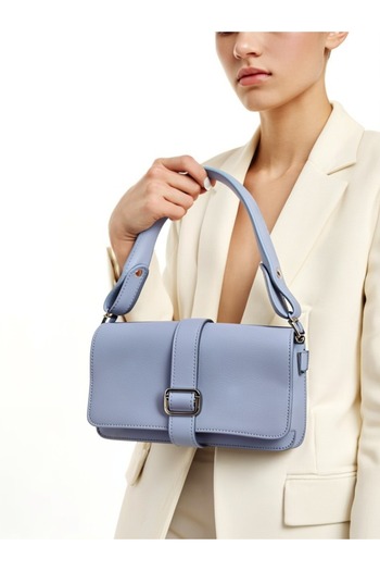 KIZILELMADA Women's Leather Look Classic Baguette Bag 143