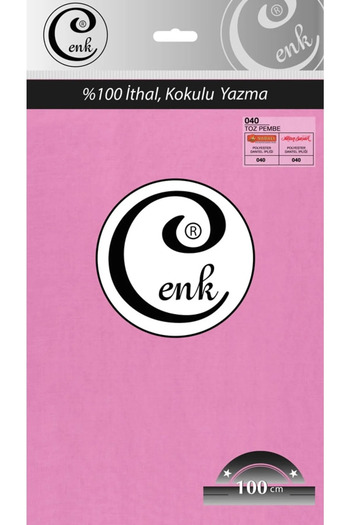 Yüsra Shop Cenk Εισαγωγή 040 Σκόνη Ροζ Κάτω Γράμματα 100 CM σε σακούλα