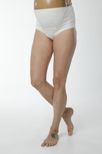 Hmd 1413 Cotton High Waist Maternity Postpartum Panties - Ecru