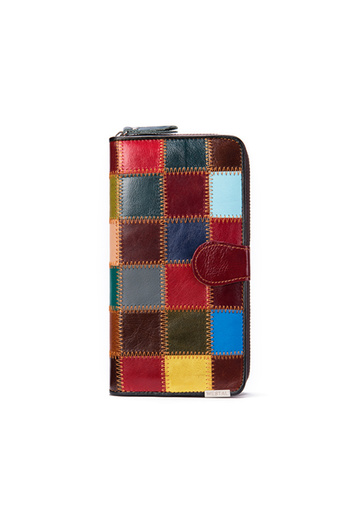 delis Women's wallet Delis, Becca PT1153, leather, multicolor pattern, 19 x 3 x 10 cm