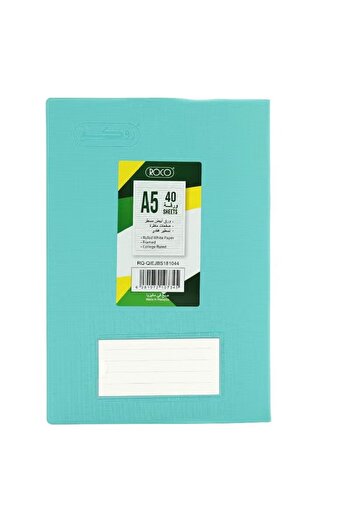 Roco Neon Notebook | A5 Size, 40 Sheets, Vibrant Colors