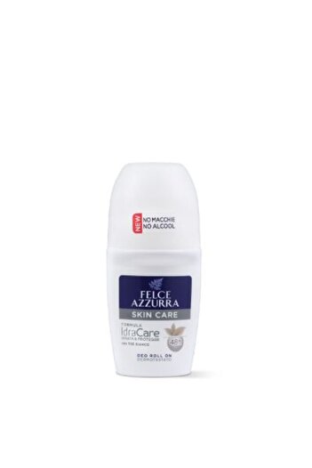 Felce Azzurra Deodorant Roll On Felce Azzurra Skin Care with White Tea, 50 ml