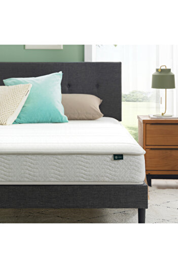 Zinus Foam and Spring Hybrid King Size Mattress in A Box 10Years Warranty (203.2Lx193.0Wx15.2H)CM