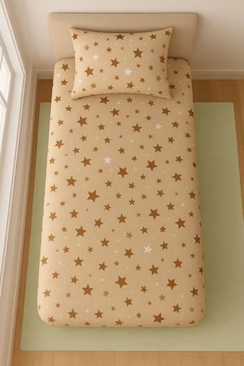 sehra Single Cotton Fitted Sheet + 1 Pillowcase Set Quality Durable Children's Pattern Set