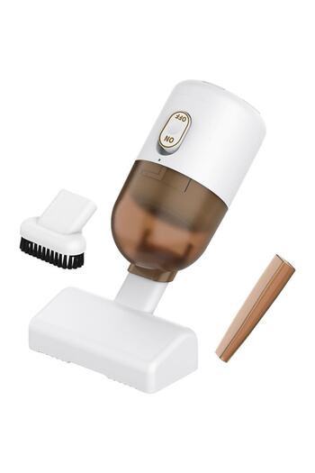 SOHO Aspirator portabil auto și de uz casnic, 3 în 1, 16,3 x 6 cm, alb