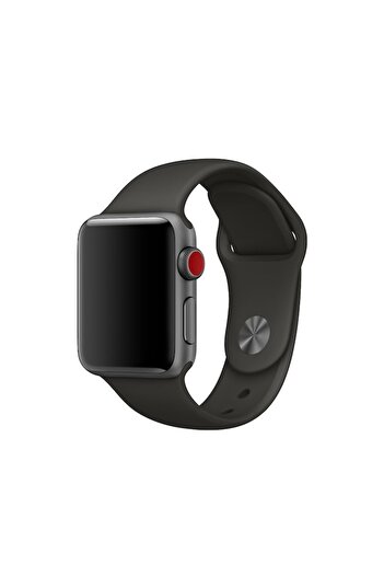 Authentic Curea din silicon pentru Apple Watch 38/40 mm, gri închis
