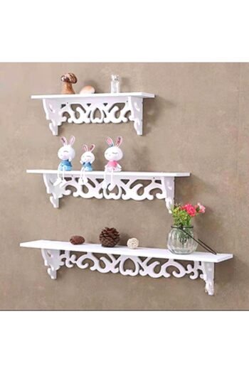 genric FFD Wall Floating Shelf 3pcs Set Modern White Floating Wall Shelves