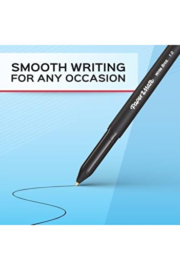 Newell Paper Mate Write Bros Ballpoint Pens, Medium Point (1.0mm), Black, 10 Count