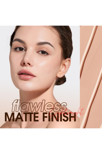 O.TWO.O Cosmetics كريم أساس سائل غير لامع من O.TWO.O - تغطية عالية، قاعدة تدوم طويلًا رقم 110
