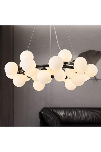 edc Lustra LED Modern Nordic Pendant Lights Ball cu 45Buc Glob