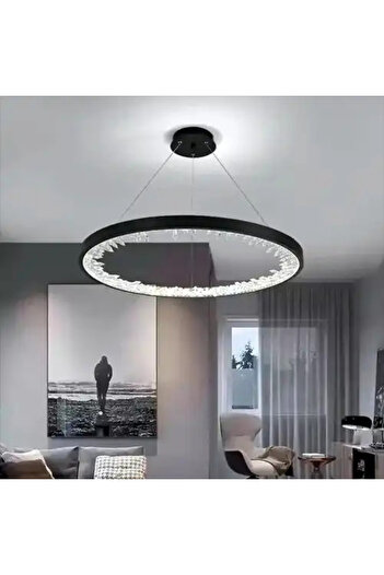 Jiju Candelabru LED negru cu telecomandă wifi 2.4G, 45 cm, intensitate reglabilă pentru lumină/rece/cald/neutru