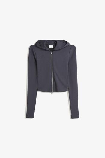 Bershka Soft modal blend zip-up hoodie