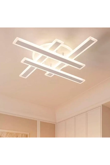 Alista Home LED Chandelier with Remote Control SHAWN 85W, Linear, Cool/Warm/Neutral Light, Dimmable, White