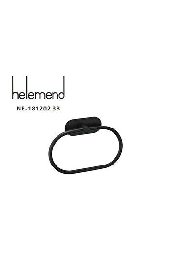 helemend Black Towel Rack -