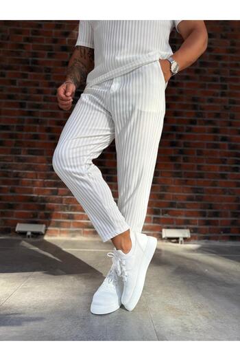 Baycombine35 Men's Vertical Striped Trousers