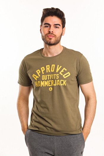 Hammer Jack Ανδρικό μπλουζάκι Frodi Crew Neck Πράσινο 602 T14-E