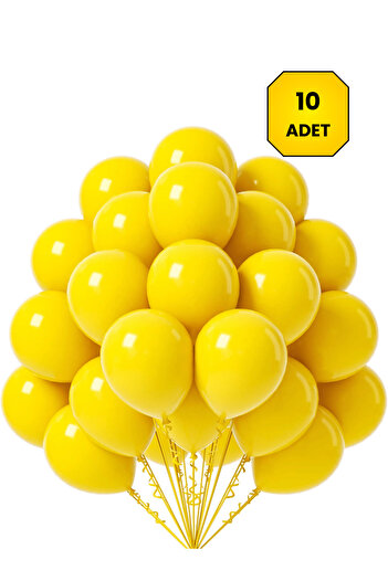 Mielibon Pastel Yellow Balloon 12 Inch Set of 10 – Party Birthday Wedding Decoration