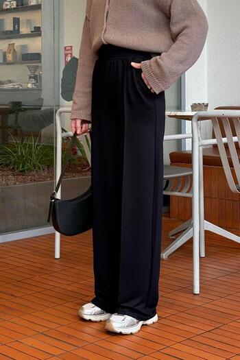 lamelif Cima Detailed Trousers Black