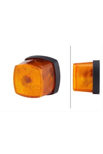 Hella Position light 2PS 357 012-001, 62 x 62 mm, C5W, 1.2 W, 12 V, orange, without bulbs