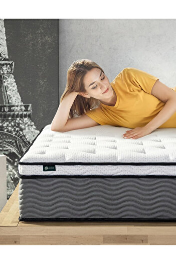 Zinus True Support Hybrid Mattress Twin Foams Mattress in A Box 10Years Warranty (190.5Lx99.1Wx30.5H)CM
