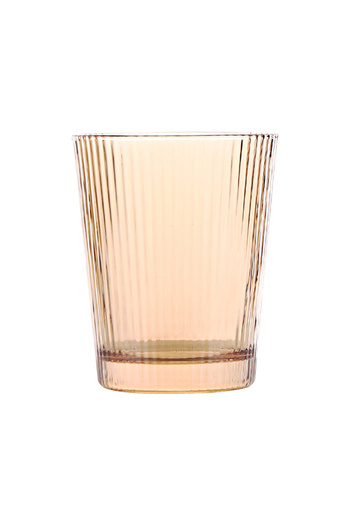 sharpdo 235 ml Electroplated V-shaped Striped Cup Glass Water Cup