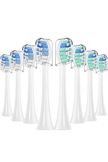Choice3 4 Green 4Blue 4-16pcs Toothbrush Replacement Heads Compatible with PH Replacement Heads, Electric Br