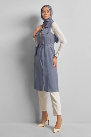 Alvina Belted Lyocell Vest 45645
