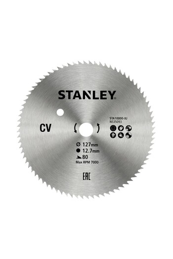 Stanley - Circular saw blade 127x12.7mm, 80 teeth [STA10000-XJ]