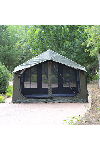 SHUFA Galaksi Serisi | 8 m² Şişme Kamp Çadırı – 4 Mevsim – Geniş & Şeffaf Tavanlı – 315x250x220 cm