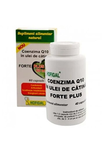Hofigal Coenzima Q10 in ulei de catina Forte Plus 60mg, 40 capsule,