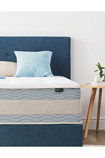 Zinus Cooling Comfort Support Hybrid Queen Size Mattress in A Box 10Years Warranty (203.2Lx152.4Wx30.5H)CM