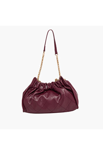 Anne Klein Quilted Handbag with Chain Strap