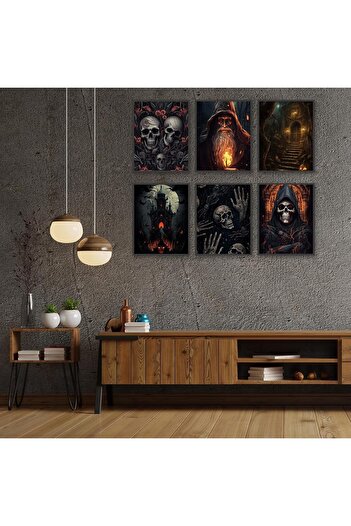 Emoda home Trove Gothic Room Decor Witchy Wall Decor Aesthetic Halloween Party Gothic Manor Portraits Horror Pi