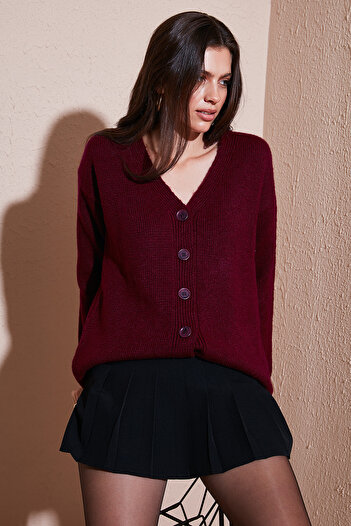 Lela Regular Fit V-Neck Buttoned Knitwear Cardigan Cardigan 4616229