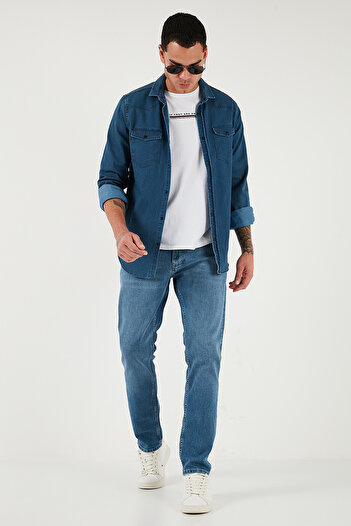 Buratti Cotton Regular Fit Normal Waist Pipe Leg Jeans Men's Denim Pants 2203C281Parma