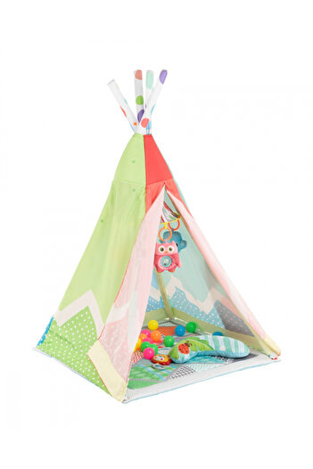 Kikka Boo KikkaBoo Teepee play tent with 2in1 activity mat Adventure Girl