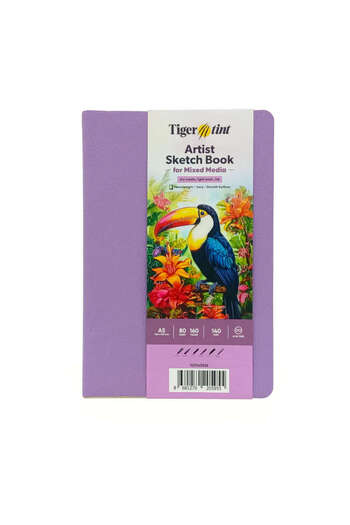 Tigertint غطاء ناعم دفتر فني متعدد الأغراض 140 جم A5 80 ورقة أرجواني 100140536