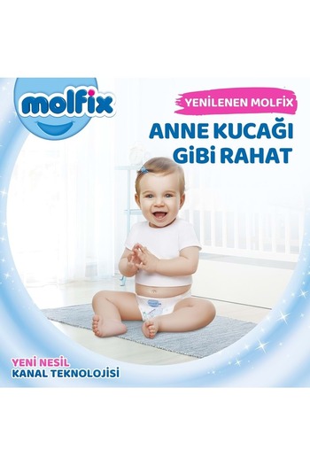 Molfix Baby Diaper Size: 3 (4-9kg) Midi 140 Pieces Pk Mega Pk