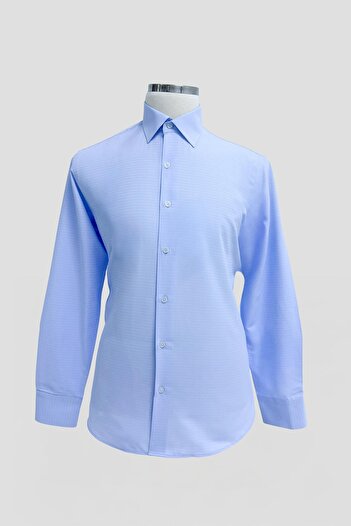 Sabri Özel Long Sleeve Men's Shirt Blue