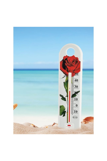 Larimar Rose Pattern Thermometer