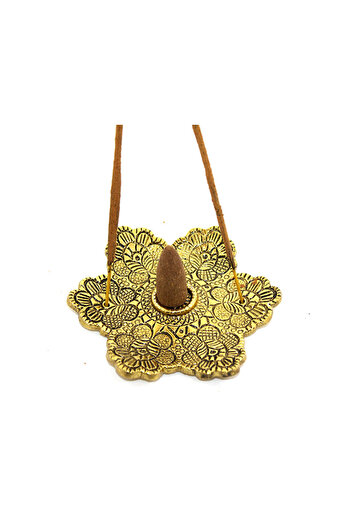 Larimar Metal Round Incense Burner Model 2