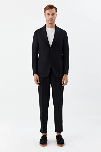Sabri Özel Linen Blend Suit Black