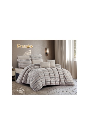 PROMISE HALEY Cotton King Size Comforter 8 Pieces