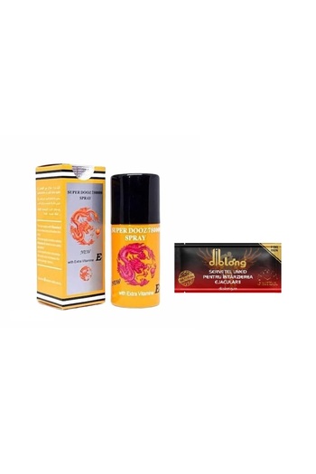 Diblong SET: Super Dooz 78000 delay spray, 45 ml + 1 premium Delay Towel